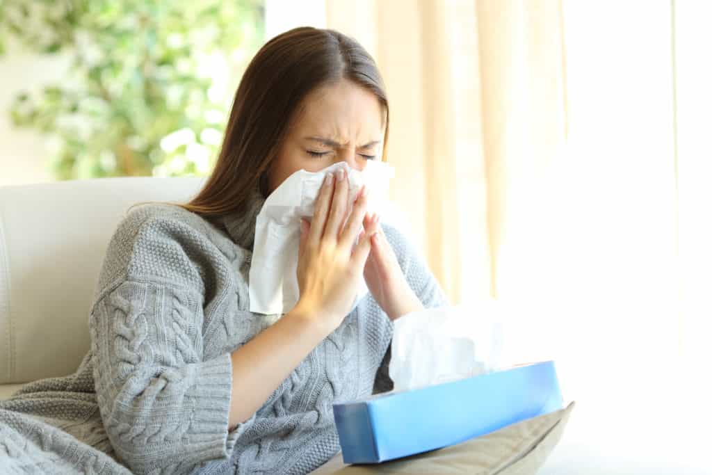 Humidifiers help with some cold and flu symptoms. Humidity also reduces nosebleeds